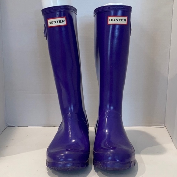 Hunter Royal Purple Glossy Classic Size US 5 - Picture 2 of 14